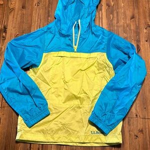 Girls 8 L.L.Bean windbreaker quarter zip
